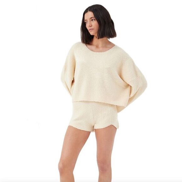 4th & Reckless - Kairo Bell Sleeve Bouclé Sweatshirt (New from Nordstrom) sz L - Picture 1 of 10